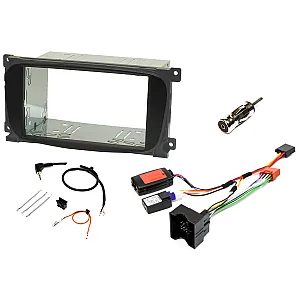 InCarTec FK-876-CAN Ford Double Din Complete Stereo Upgrade Fitting Kit (OVAL - BLACK)