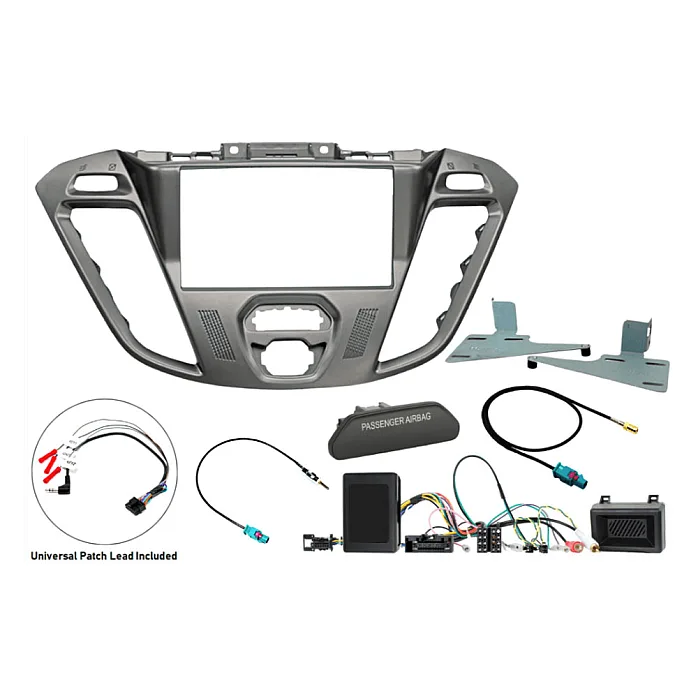 InCarTec FK-9261/3 Ford Transit Custom Euro 5 2012-2018 Double Din Stereo Fitting Kit (DISPLAY/ DAB/ AIRBAG LIGHT)