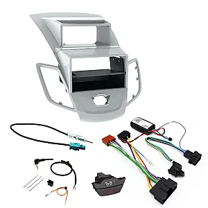 Ford Fiesta MK7 2010 - 2012 Single / Double Din Fascia / Steering / Antenna / Lock / Hazard Switch Fitting Kit