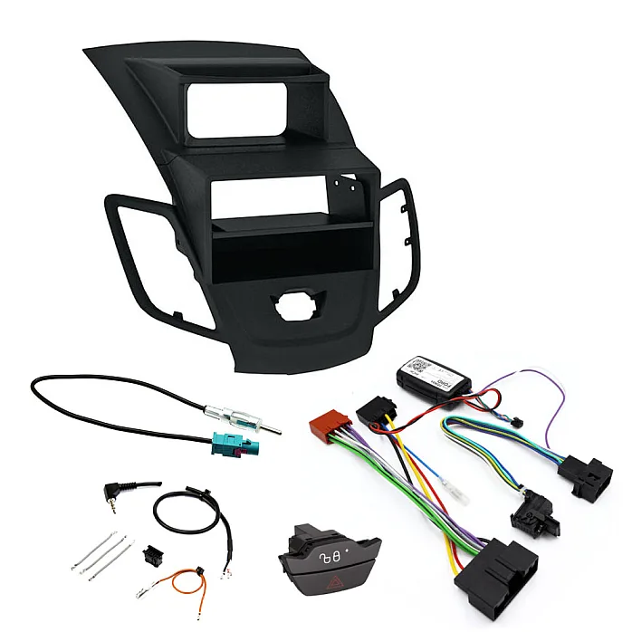 Ford Fiesta MK7 (2010 - 2012) Single / Double Din Fascia / Steering / Antenna / Lock / Hazard Switch Fitting Kit