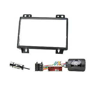 Ford Fiesta, Fusion (2002-2005) Double Din Car CD Stereo Fitting Kit Fascia Panel, Steering Control