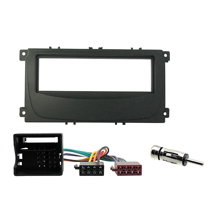 Ford C-Max, Focus, Galaxy, Mondeo, S-Max Stereo Black Fascia Fitting Surround Kit