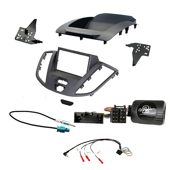 Ford Transit V363 2015 - 2021 Double Din Stereo Fascia, Stalk, Aerial Fitting Kit