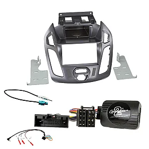 Ford Transit Connect 2013-2021 Double Din Fascia / Steering / Antenna Kit Pegasus Blue Grey