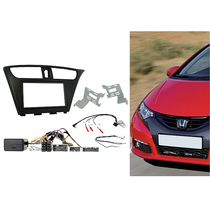 CTKHD06 Honda Civic 2012> Double Din Car CD Stereo Fascia Installation Fitting Kit