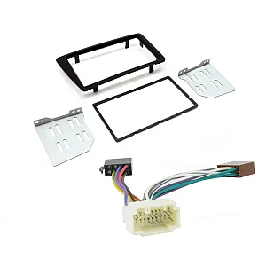 Honda Civic (2001-2005) Black Double Din Car Stereo Fascia Fitting & Wiring Kit