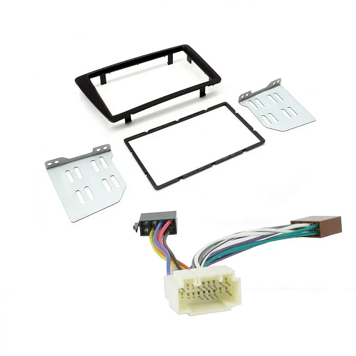 Honda Civic (2001-2005) Black Double Din Car Stereo Fascia Fitting & Wiring Kit
