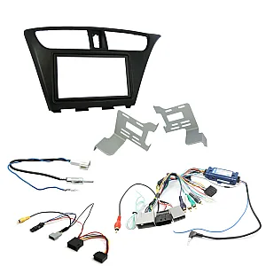 Honda Civic 2012-2015 Double Din Stereo Fascia / Steering / Antenna & Camera Retention Fitting Kit