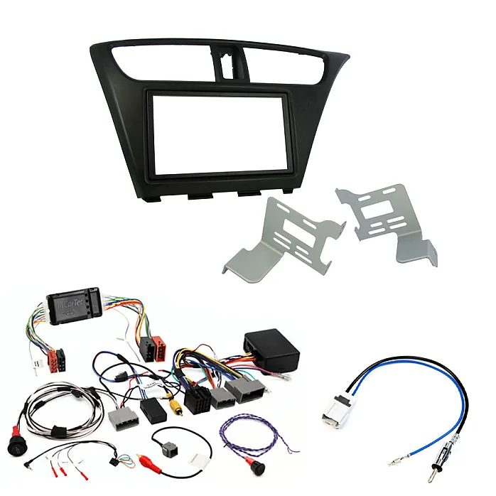Honda Civic 9th Gen 2012 - 2017 with Honda CONNECT Stereo Amplified Double Din Fitting Kit