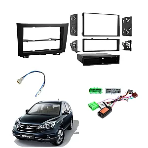 Honda CR-V 2007 - 2011 Double Din Fascia Steering Antenna Kit For Replacing NAV Type 2VNO Stereo