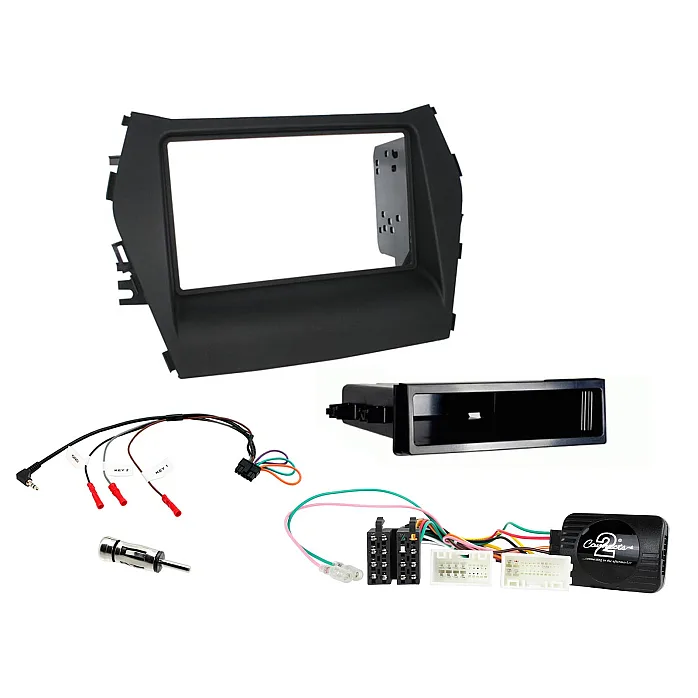 CTKHY15 Hyundai Santa Fe 2013-2018 Non Amp Double / Single Din Car Stereo Fascia Fitting Kit