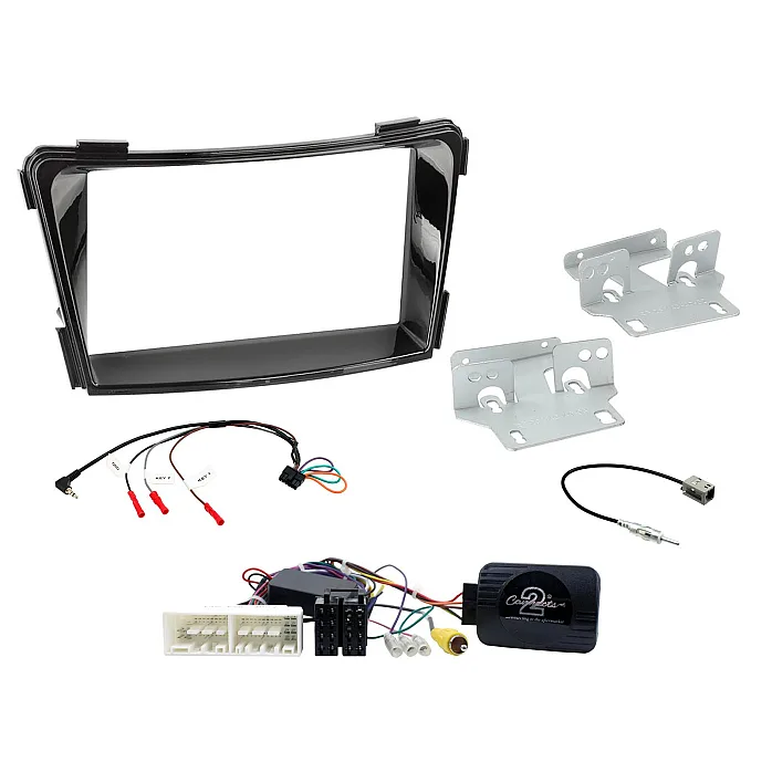 CTKHY24 Hyundai i40 2016> Piano Black Double Din Car Stereo Fascia Fitting Kit