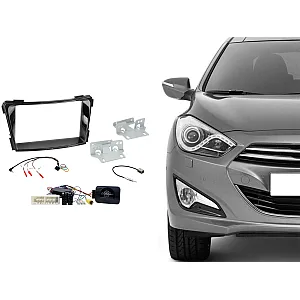 CTKHY24 Hyundai i40 2016> Piano Black Double Din Car Stereo Fascia Fitting Kit