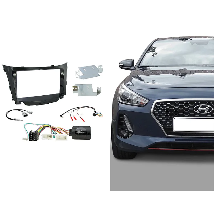 CTKHY25 Hyundai i30 2012 - 2017 Double Din Car Stereo Fascia Fitting Kit