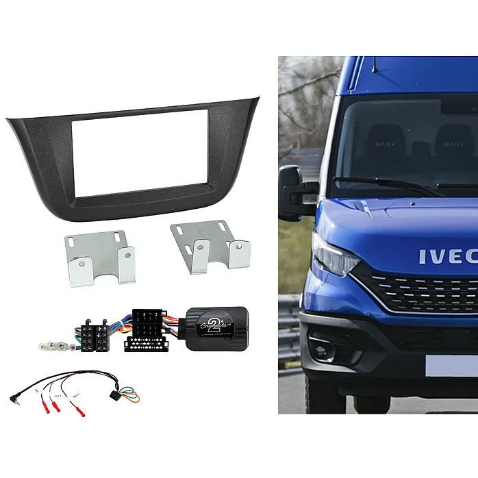 CTKIV01 Iveco Daily 2014-2021 Double Din Car Stereo Fascia Fitting Kit