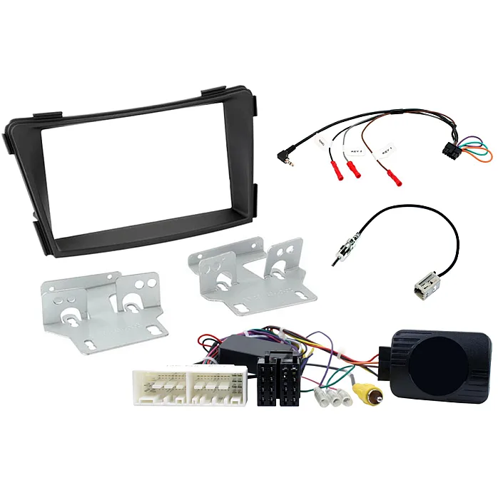 InCarTec FK-901/16 Hyundai i40 Double Din Car Stereo Upgrade Fitting Kit (MATT BLACK)