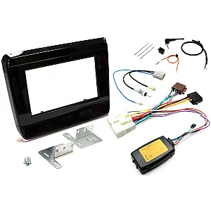 InCarTec FK-619 Isuzu D-Max Double Din Stereo Upgrade Fitting Kit (PIANO BLACK)