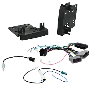 Jeep Wrangler 2003-2010 Double Din Car Stereo Fascia Steering Antenna Fitting kit