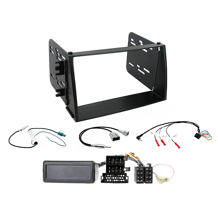CTKKI09 Kia Soul 2009 - 2011 Amp Matt Black Double Din Car CD Stereo Fascia Fitting Kit