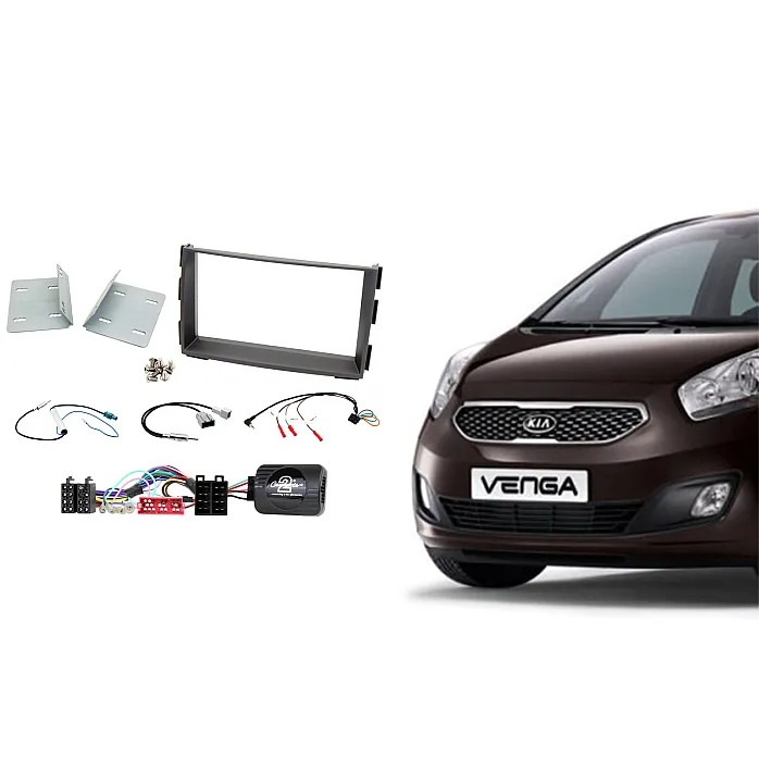 CTKKI16 Kia Venga 2010 - 2019 Double Din Car CD Stereo Fascia Fitting Kit