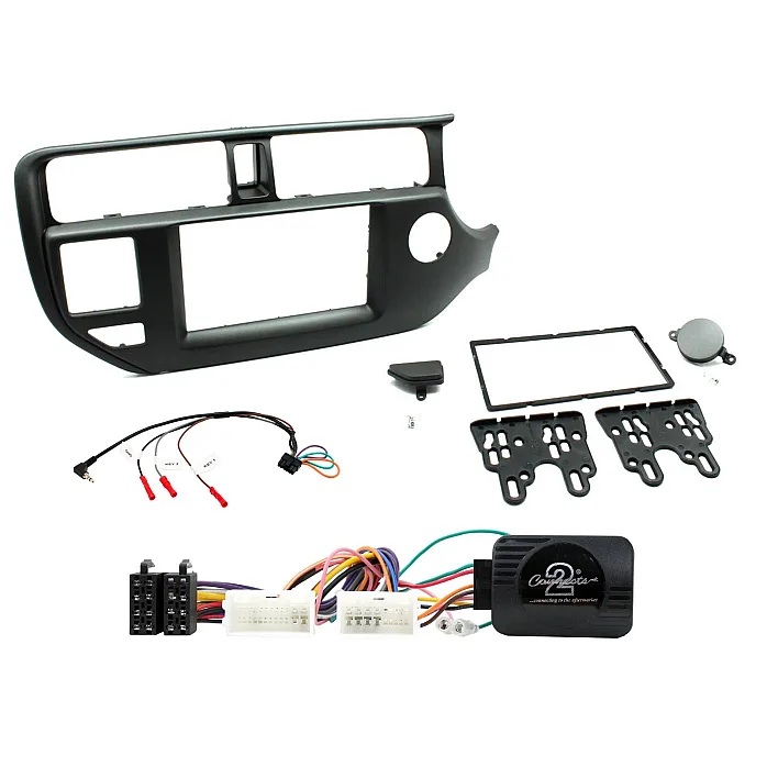 CTKKI24 Kia Rio 2011-2017 Non Amplified Double Din Car Stereo Fascia Fitting Kit