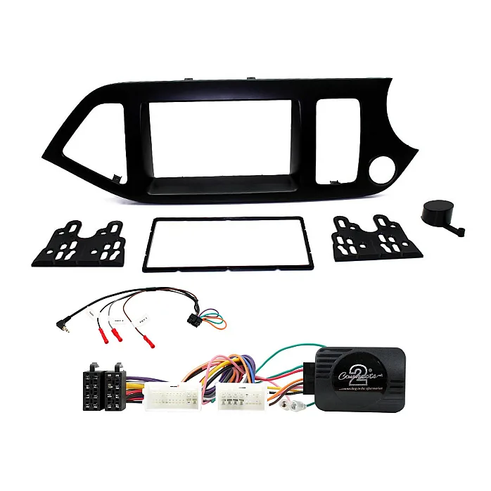 CTKKI25 Kia Picanto 2011-2017 Non Amplified Double Din Car Stereo Fascia Fitting Kit