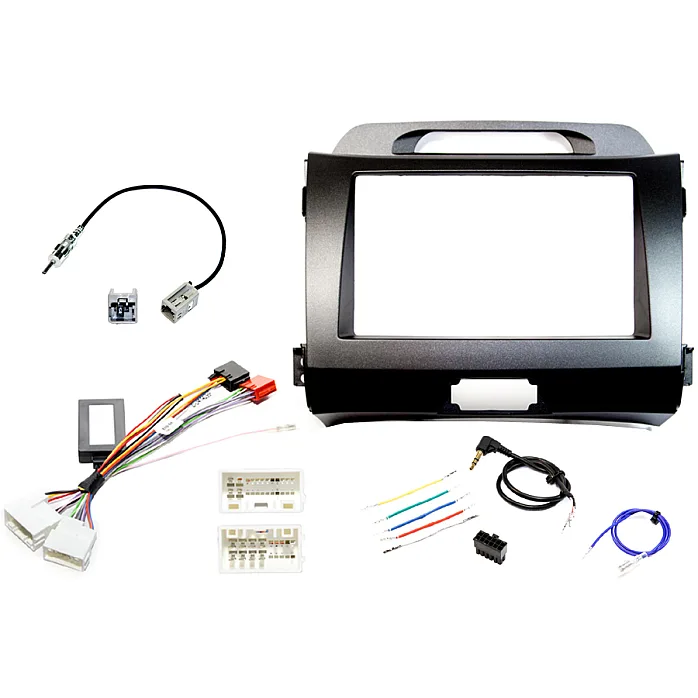 InCarTec FK-884 Kia Sportage Complete Stereo Upgrade Fitting Kit (DARK GREY)