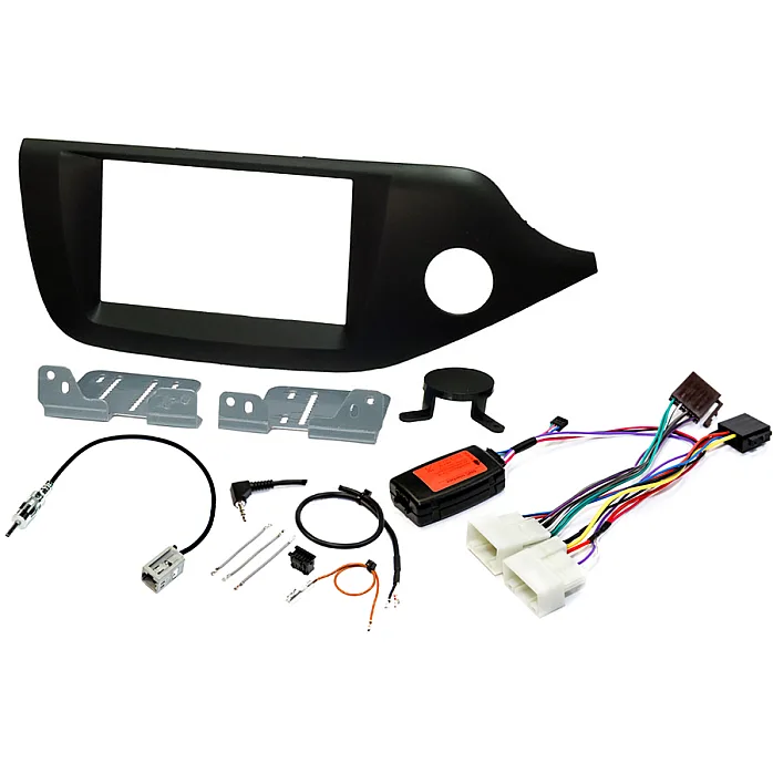 InCarTec FK-973 Kia Cee'd Double Din Car Stereo Upgrade Fitting Kit (MATT BLACK)