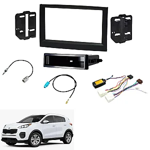 KIA Sportage Double / Single Din / Steering / Antenna Fitting Kit For Upgrading Factory Navigation Models Only