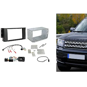 CTKLR03 Land Rover Freelander, Range Rover Sport Double Din Stereo Fascia Fitting Kit