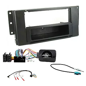 Land Rover Discovery, Freelander Car Stereo Single Din Fascia Steering Antenna Fitting Kit