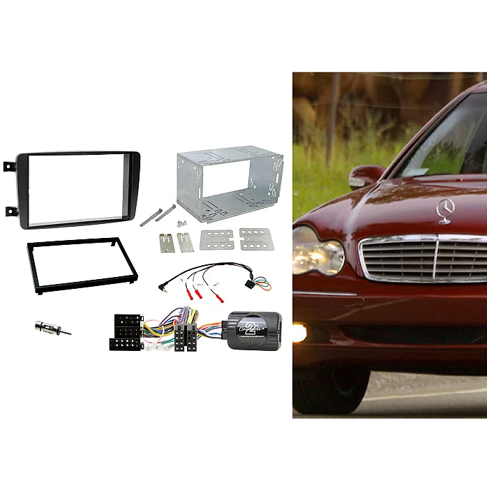 Connects2 CTKMB02 - Mercedes C Class, CLK Double Din Car Stereo Fitting Kit