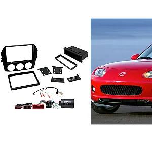 CTKMZ02 Mazda Miata, MX-5 (2006-2008) (BOSE / Non BOSE Amplified) Single/Double Din Car Stereo Fascia Fitting Kit