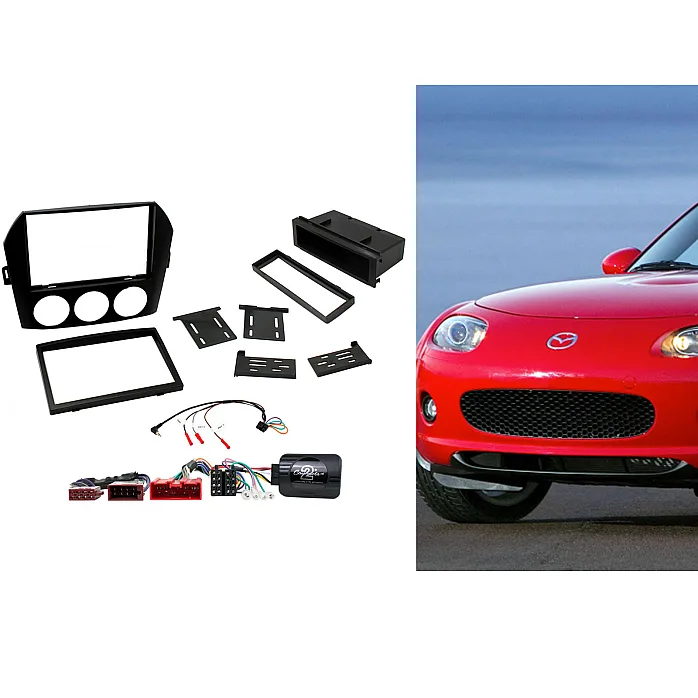 CTKMZ02 Mazda Miata, MX-5 (2006-2008) (BOSE / Non BOSE Amplified) Single/Double Din Car Stereo Fascia Fitting Kit