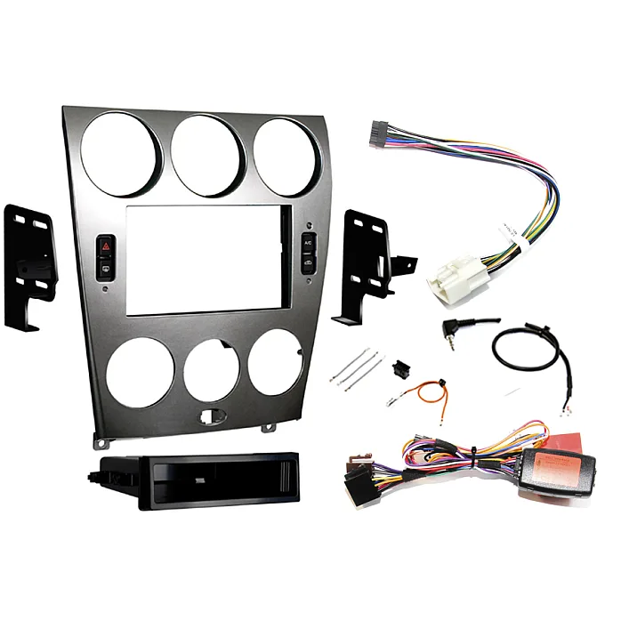 InCarTec FK-996 Mazda 6 Single / Double Din Fitting Kit Silver (incl. climate control retention)