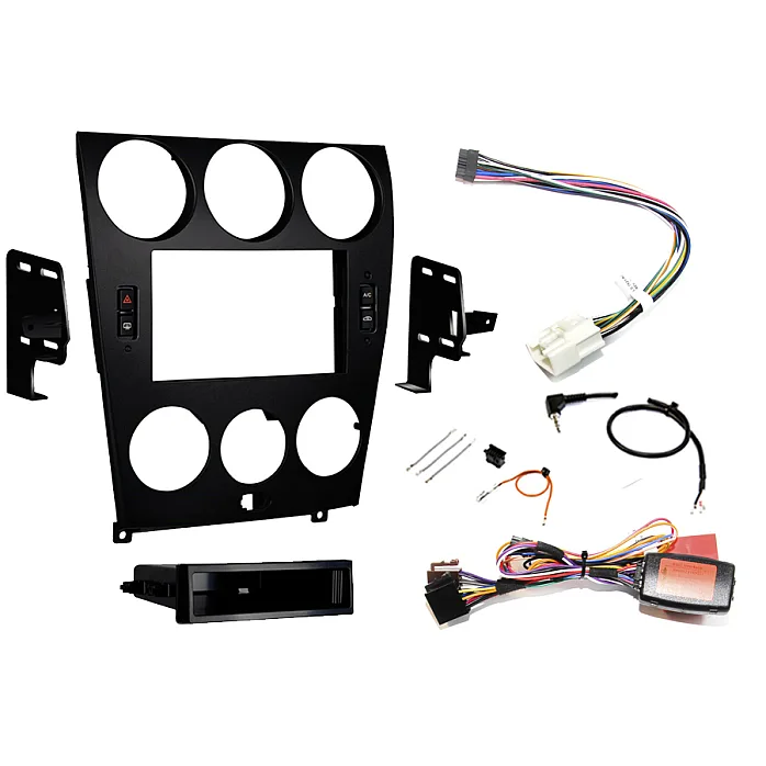 InCarTec FK-997 Mazda 6 2002-2008 Single / Double DIN Fitting Kit (Matt Black)
