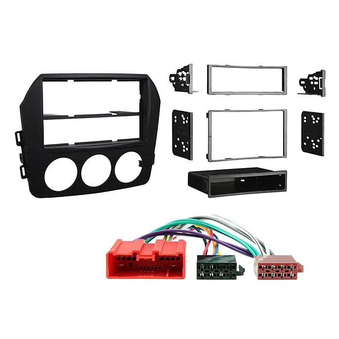 Mazda MX-5 2009-2015 Car CD Stereo Single / Double Din Fitting Kit Fascia Wiring Harness