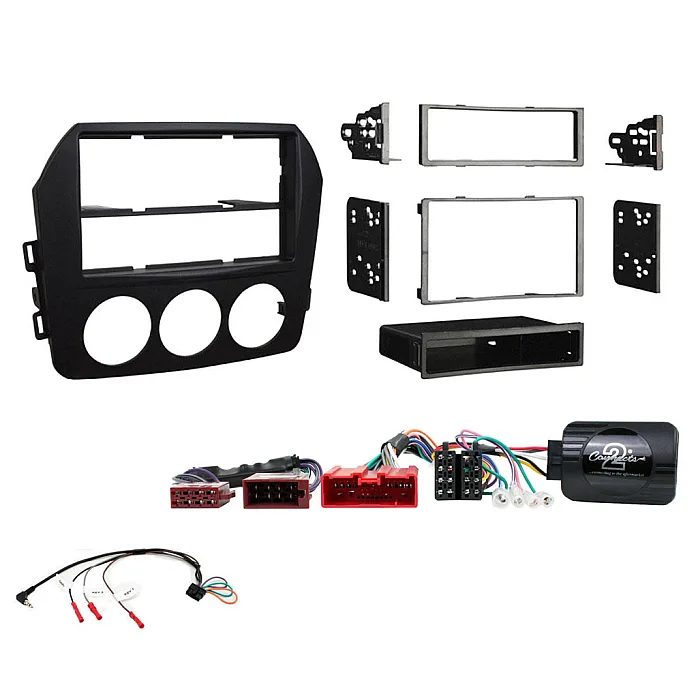 Mazda MX-5 2009 - 2015 Double Single Din Stereo Stalk Bose Amplified Fitting Kit