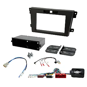 Mazda CX-7 2009 - 2012 Stereo Single / Double Din Fascia Steering Antenna Non BOSE Fitting Kit