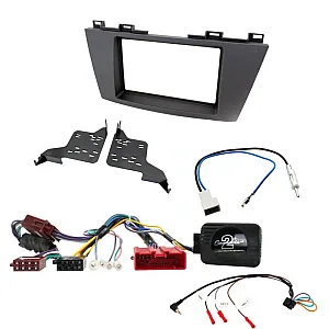 Mazda 5 WITH BOSE 2010-2018 Double Din Car Stereo Fascia Steering Antenna Fitting Kit
