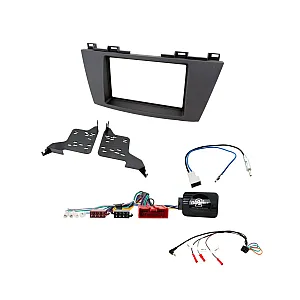 Mazda 5 NON BOSE 2010-2015 Double Din Car Stereo Fascia Steering Antenna Fitting Kit