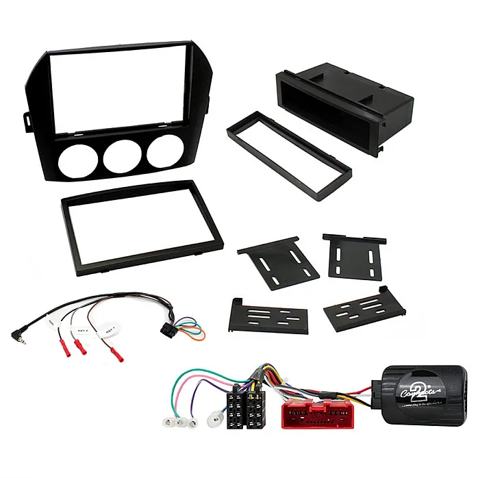 Mazda MX-5 Non-Bose Double / Single Din Car Stereo Fascia Steering Wheel Fitting Kit