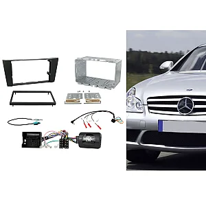 Connects2 CTKMB05 Mercedes CLS, E Class Double Din Car Stereo Fascia Fitting Kit