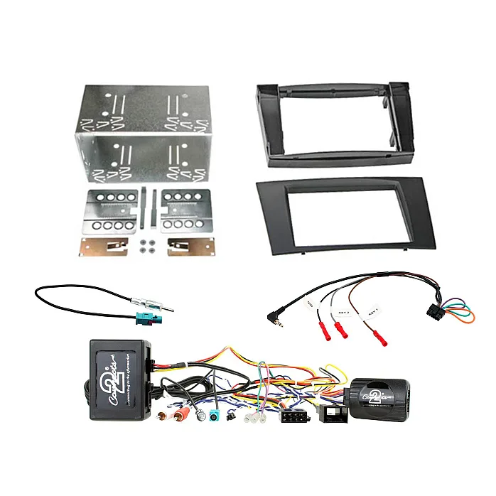 CTKMB23 Mercedes E Class 2002 - 2009 Double Din Car Stereo Fascia Fitting Kit