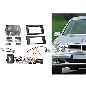 CTKMB23 Mercedes E Class 2002 - 2009 Double Din Car Stereo Fascia Fitting Kit
