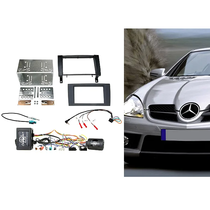 CTKMB24 Mercedes SLK R171 (2004 - 2010) Double Din Car Stereo Fascia Fitting Kit