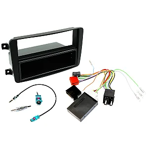 Mercedes with Audio 10 Single / Double DIN Car Stereo Upgrade Fitting Kit (With SWC)