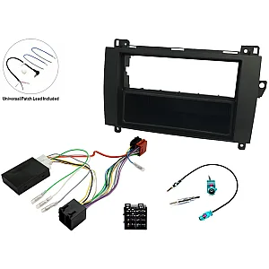 Mercedes (Audio 5 with ISO Connection) Single DIN Car Stereo Upgrade Fitting Kit