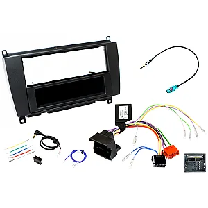 Mercedes CLK C209 (2005-2009) Single DIN Car Stereo Fitting Kit Matt Black