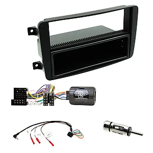 Mercedes C Class W203 Car CD Stereo Single Din Fitting Kit, Fascia & Stalk Control